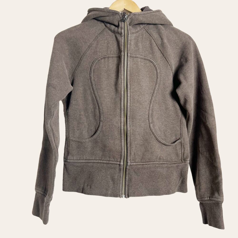 Lululemon Black Scuba Zip Up Hooded Jacket Women's Size 6